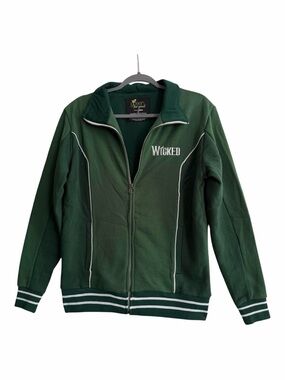 Wicked Green Full-Zip Hoodie Jacket Unisex  size Medium BROADWAY